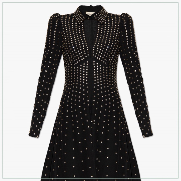 $3900 New Temperley London Crystal-Studded Dallas Runway Dress - Picture 15 of 16